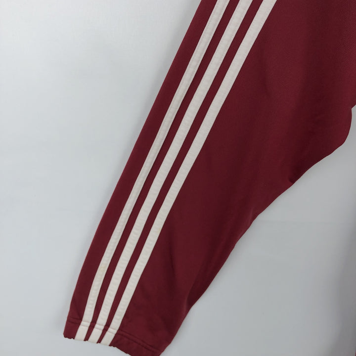 00'S adidas jersey track jacket, men's size S polyester wine-red Vintage Second Hand