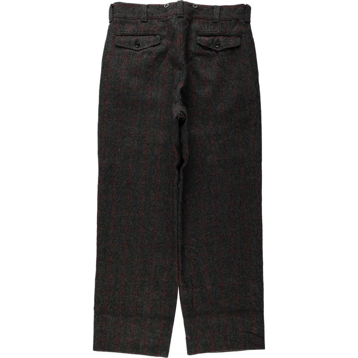 70s-80'S Woolrich Check Pattern Slacks Pants, Made in USA, Men's W36 (approx.), Thick Fabric, Vintage wool gray type Vintage Second Hand
