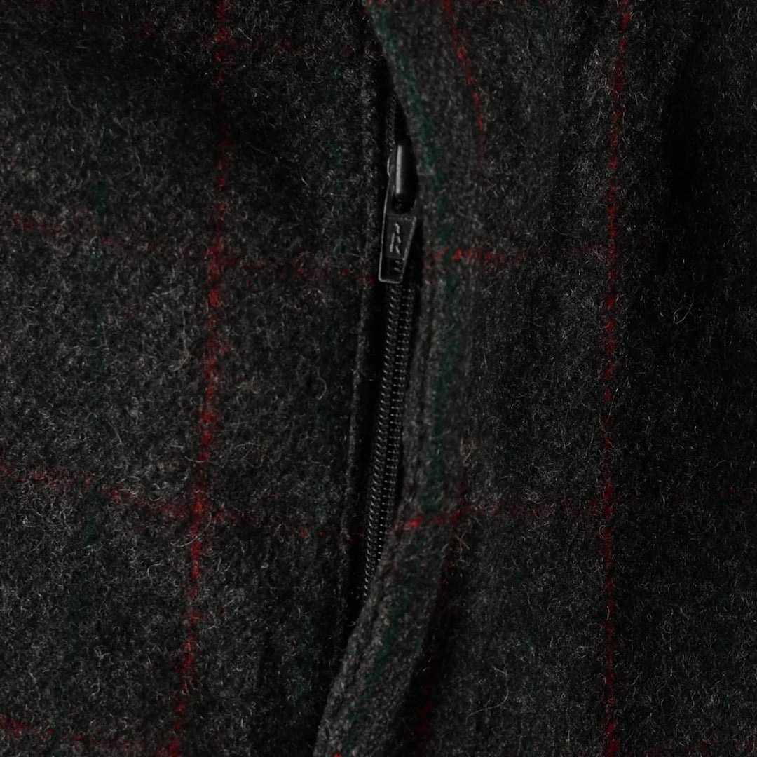 70s-80'S Woolrich Check Pattern Slacks Pants, Made in USA, Men's W36 (approx.), Thick Fabric, Vintage wool gray type Vintage Second Hand