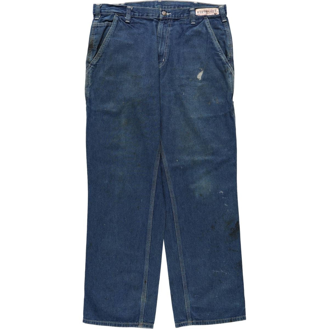 Carhartt Dungaree Fit Denim Painter Pants, Men's, W37 equivalent cotton blue type Vintage Second Hand