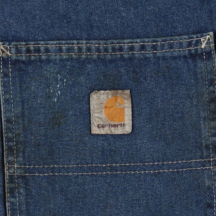 Carhartt Dungaree Fit Denim Painter Pants, Men's, W37 equivalent cotton blue type Vintage Second Hand