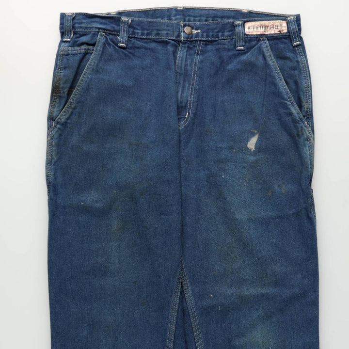 Carhartt Dungaree Fit Denim Painter Pants, Men's, W37 equivalent cotton blue type Vintage Second Hand
