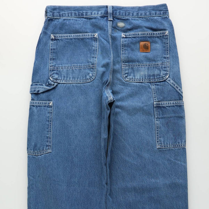 Carhartt Original Dungaree Fit Denim Painter Pants, Men's, W30 equivalent cotton blue type Vintage Second Hand