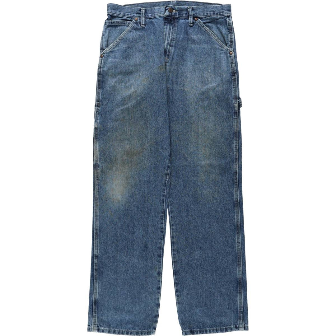 00'S Wrangler CARPENTER denim painter pants for men, equivalent to W32 cotton blue type Vintage Second Hand