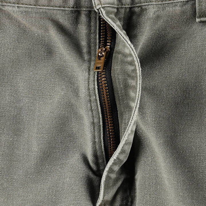 00'S Carhartt Dungaree Fit Duck Painter Pants Men's W35 equivalent cotton Khaki type Vintage Second Hand