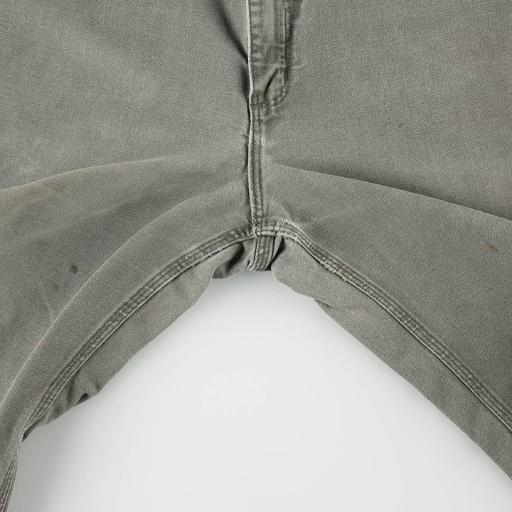 00'S Carhartt Dungaree Fit Duck Painter Pants Men's W35 equivalent cotton Khaki type Vintage Second Hand