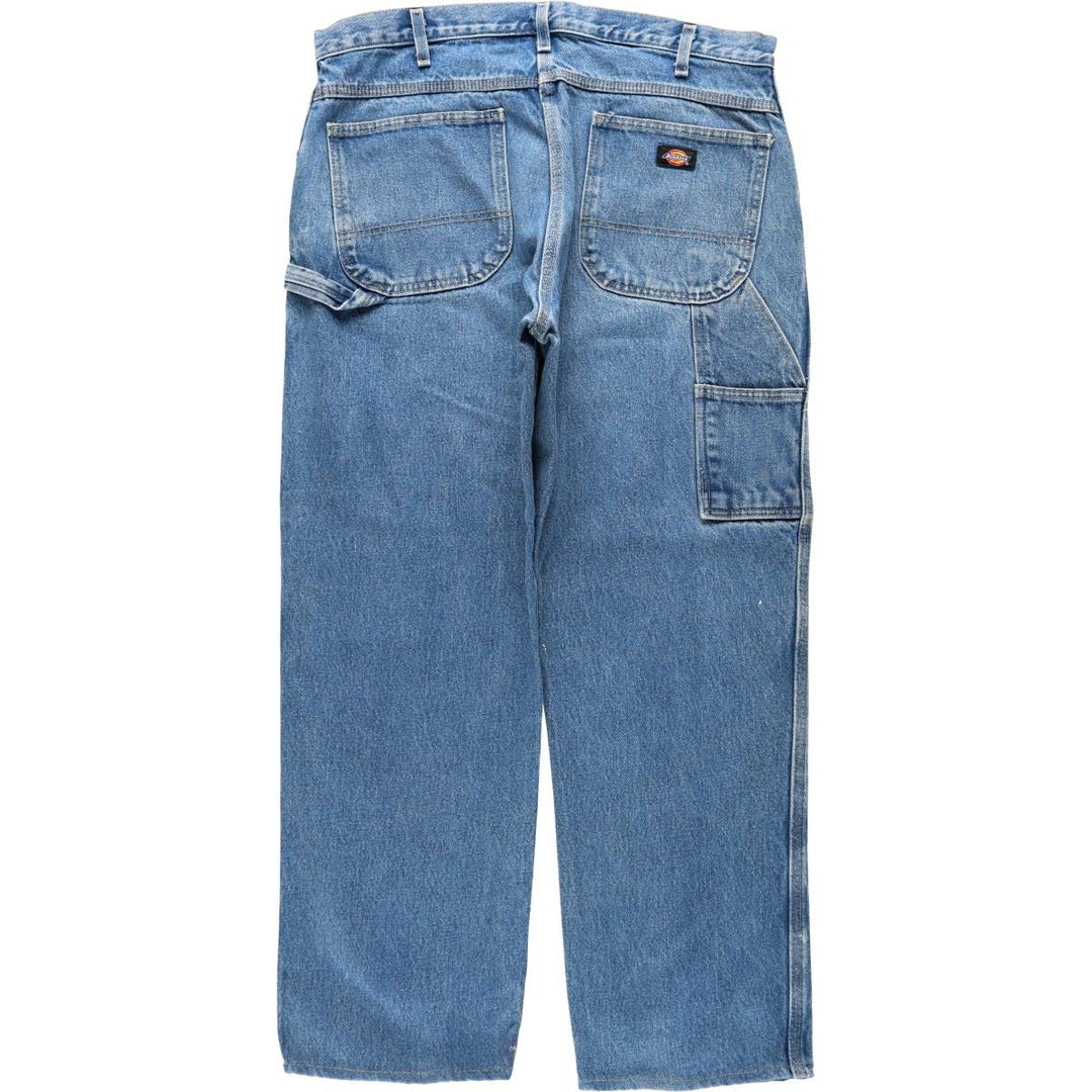 Dickies denim painter pants for men, equivalent to W37 cotton blue type Vintage Second Hand
