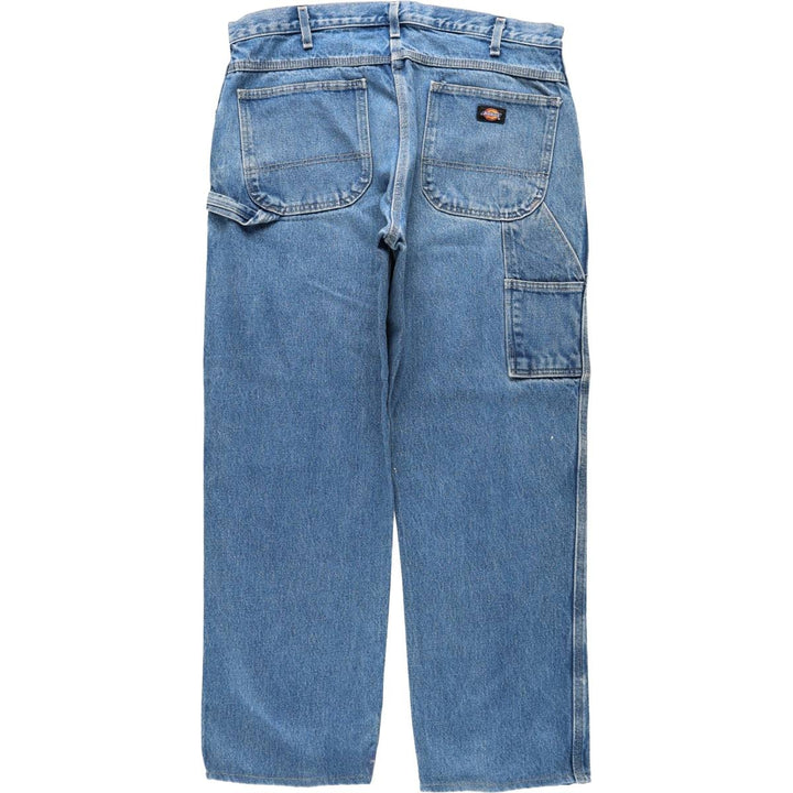 Dickies denim painter pants for men, equivalent to W37 cotton blue type Vintage Second Hand
