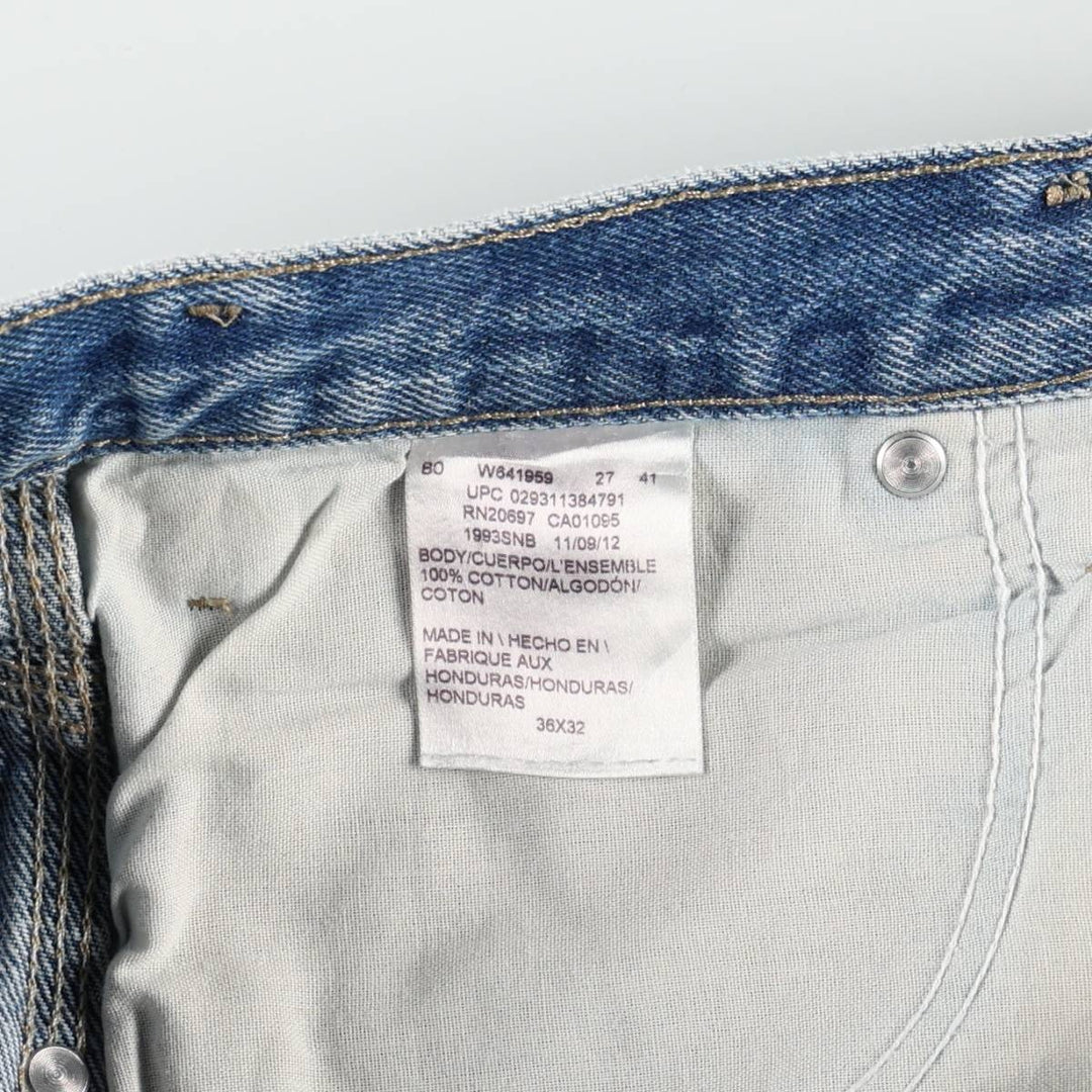 Dickies denim painter pants for men, equivalent to W37 cotton blue type Vintage Second Hand