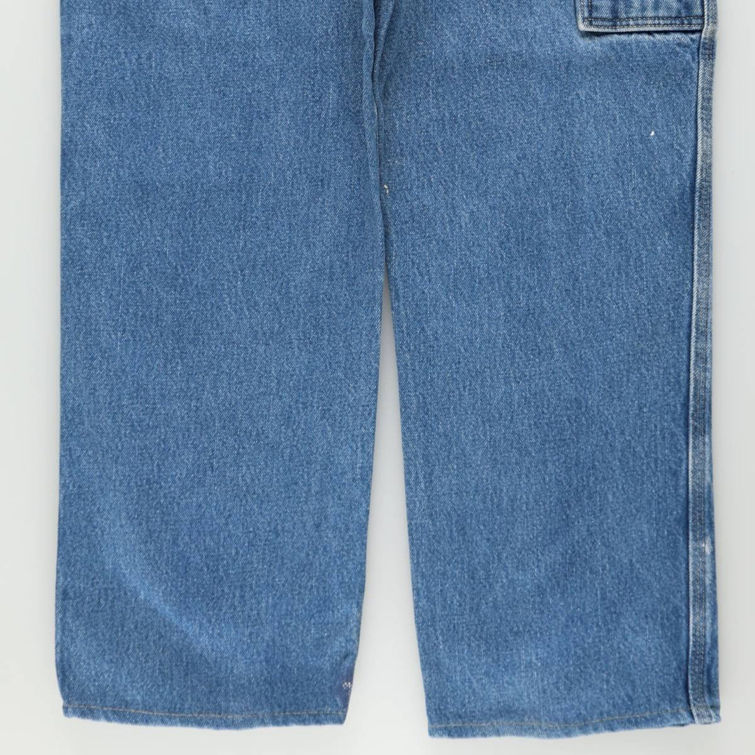 Dickies denim painter pants for men, equivalent to W37 cotton blue type Vintage Second Hand