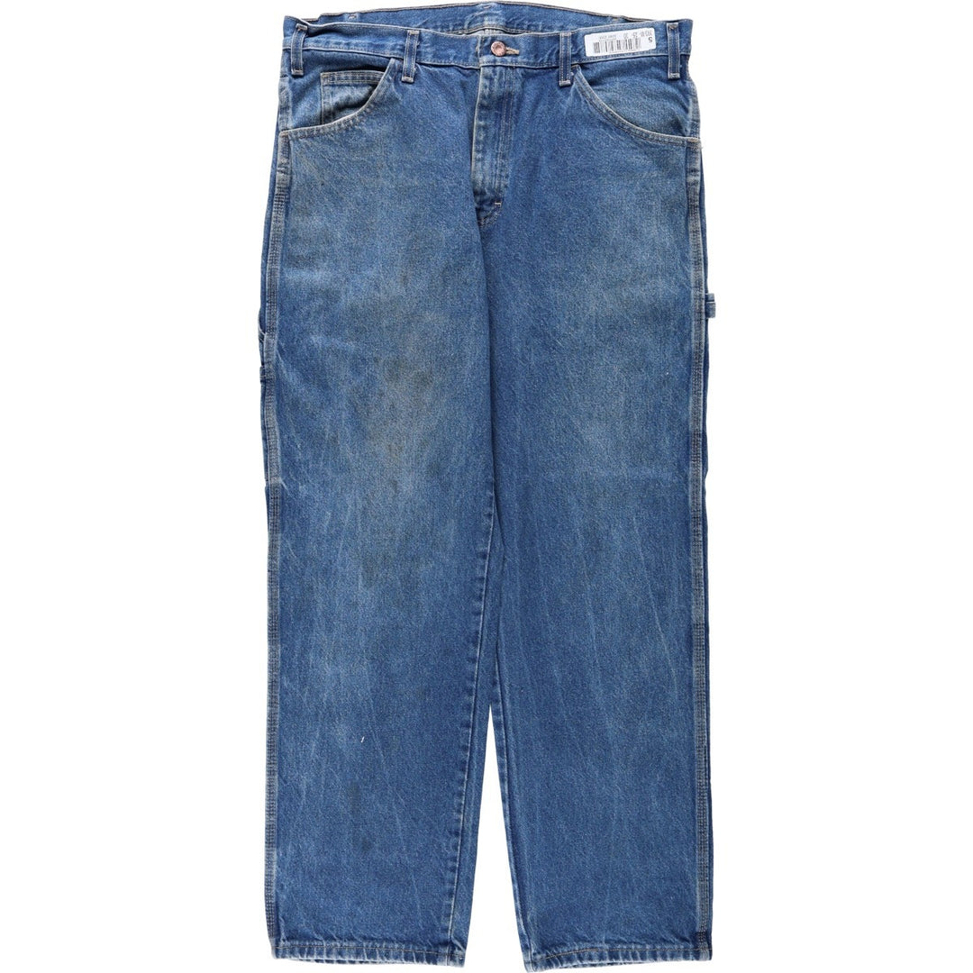 Dickies denim painter pants for men, equivalent to w36 cotton blue type Vintage Second Hand