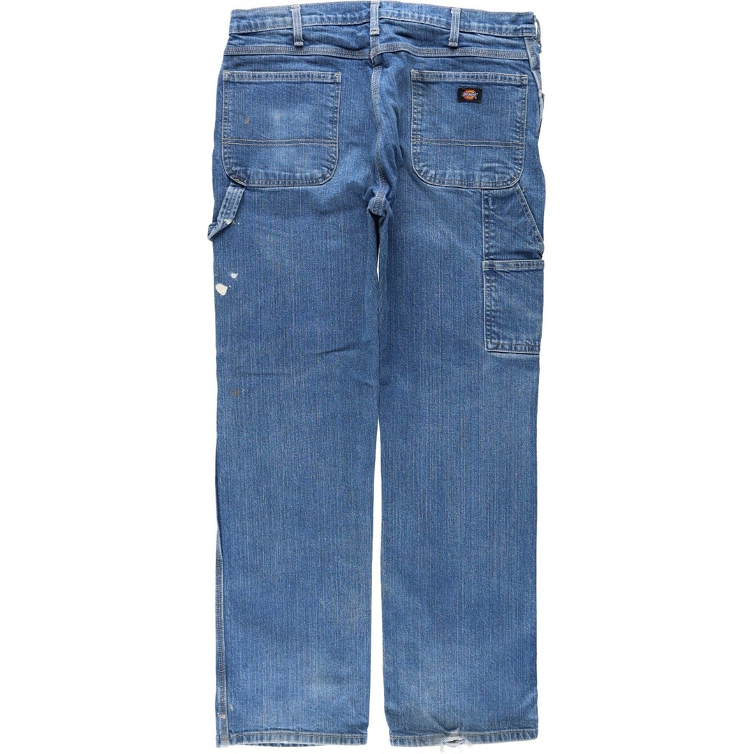 Dickies Relaxed Fit Denim Painter Pants Men's W37 cotton blue type Vintage Second Hand