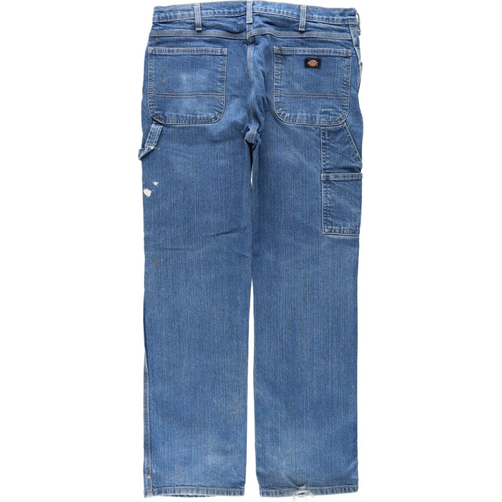 Dickies Relaxed Fit Denim Painter Pants Men's W37 cotton blue type Vintage Second Hand