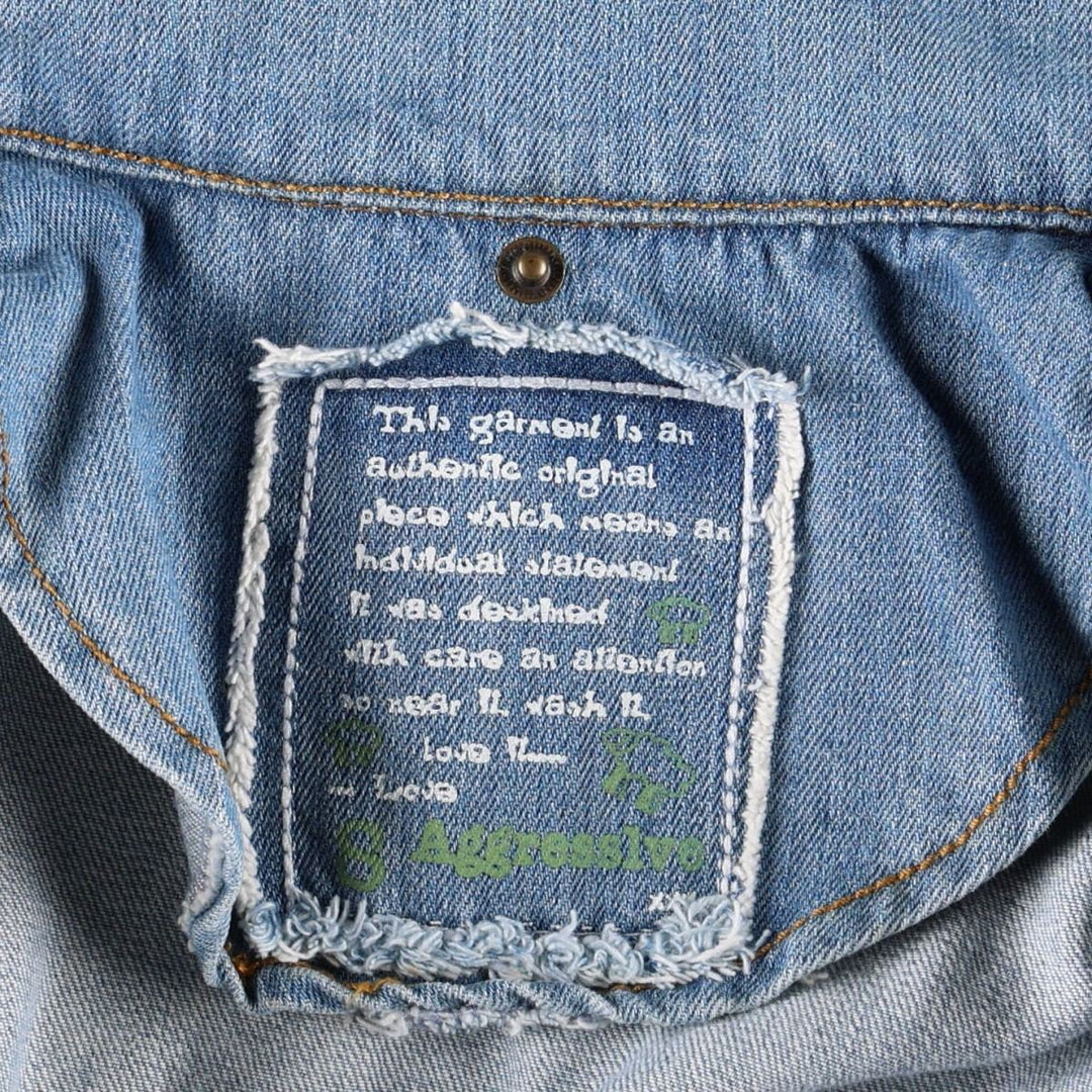 Sprider Stores Denim Jacket (Women's Size S) cotton blue type Vintage Second Hand