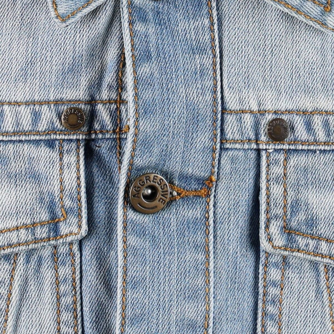 Sprider Stores Denim Jacket (Women's Size S) cotton blue type Vintage Second Hand