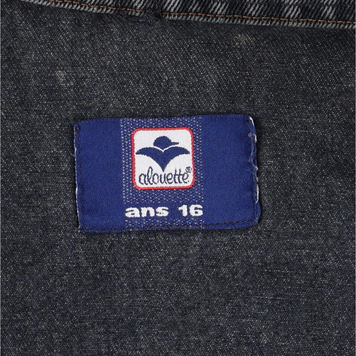 Alouette Denim Jacket (Women's Size M) unclear navy blue type Vintage Second Hand