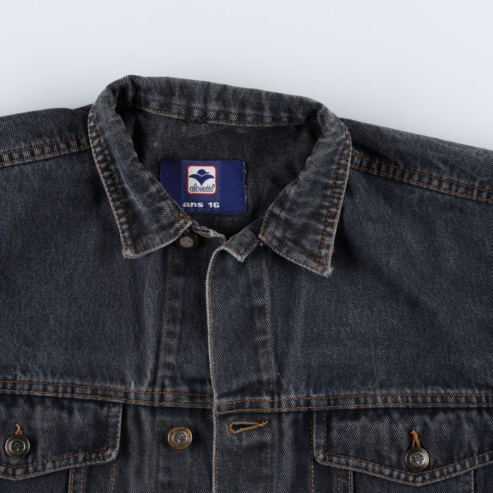 Alouette Denim Jacket (Women's Size M) unclear navy blue type Vintage Second Hand