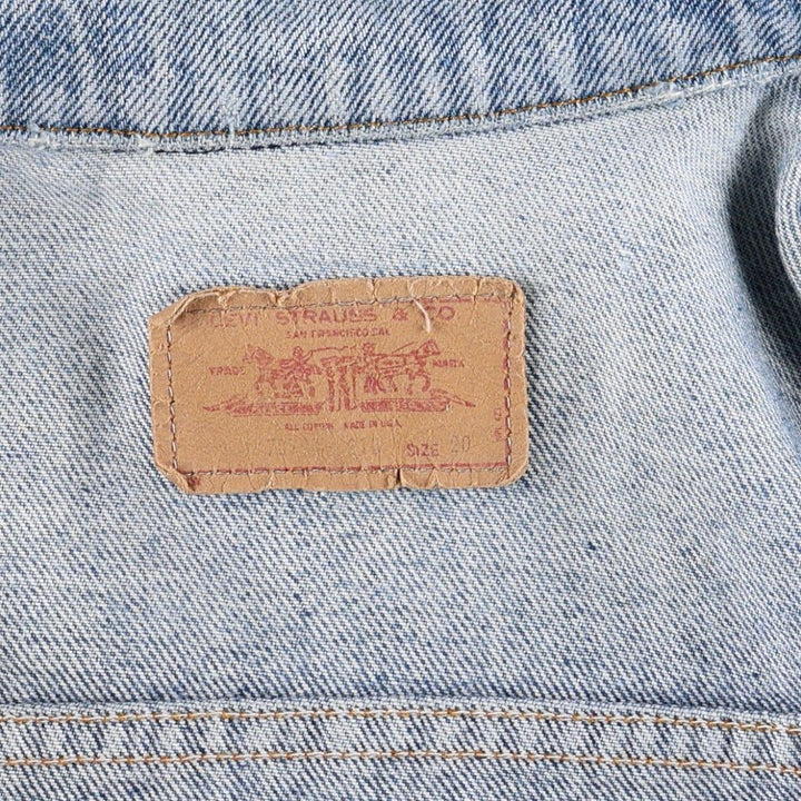 80s-90'S Levi's denim jacket, made in USA, women's size M equivalent, vintage. cotton blue type Vintage Second Hand