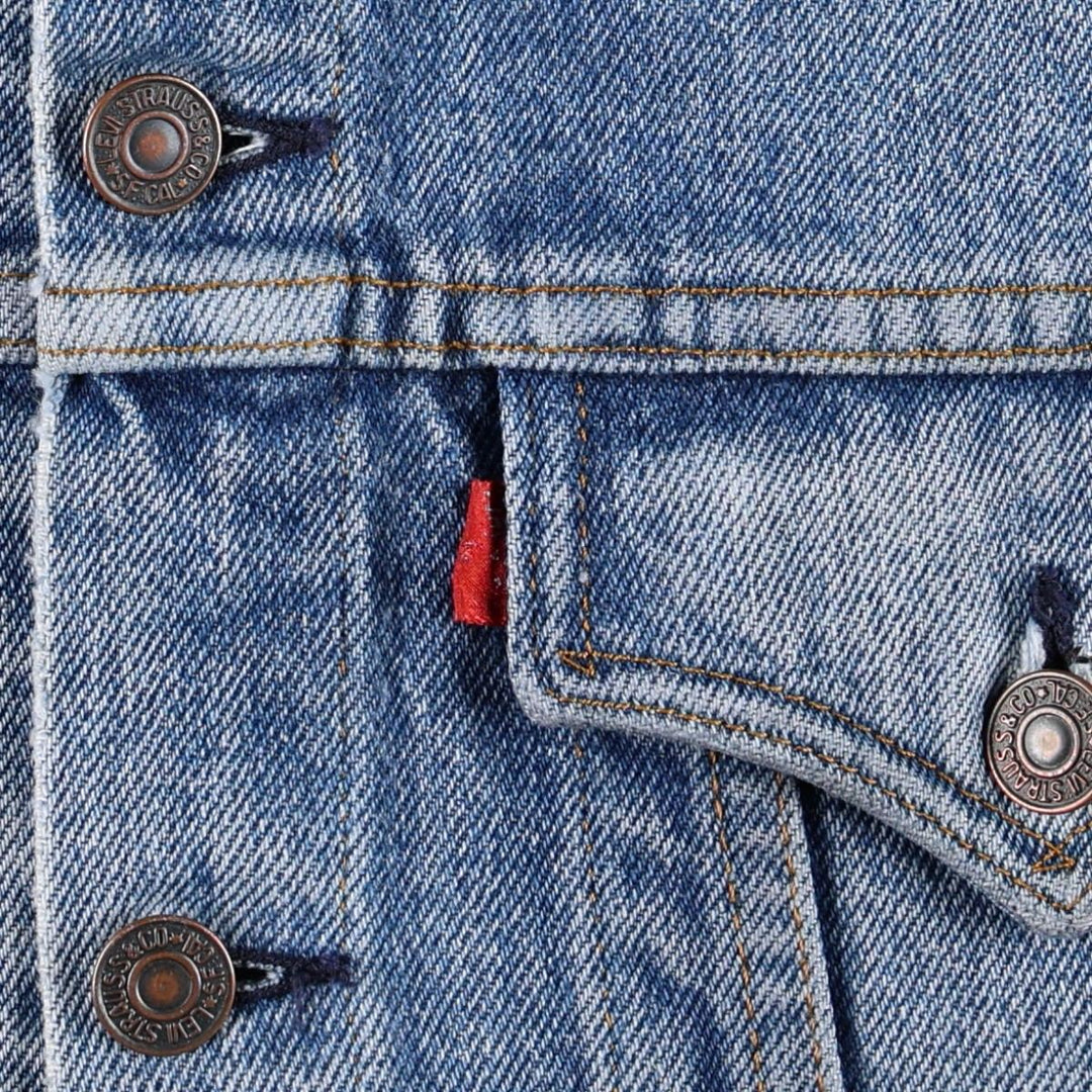 80s-90'S Levi's denim jacket, made in USA, women's size M equivalent, vintage. cotton blue type Vintage Second Hand