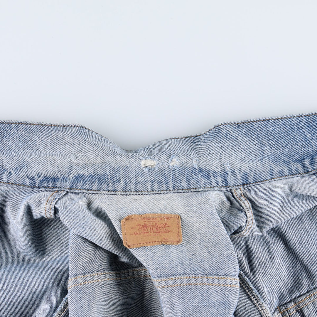 80s-90'S Levi's denim jacket, made in USA, women's size M equivalent, vintage. cotton blue type Vintage Second Hand