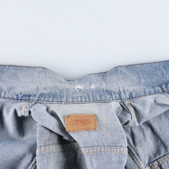 80s-90'S Levi's denim jacket, made in USA, women's size M equivalent, vintage. cotton blue type Vintage Second Hand