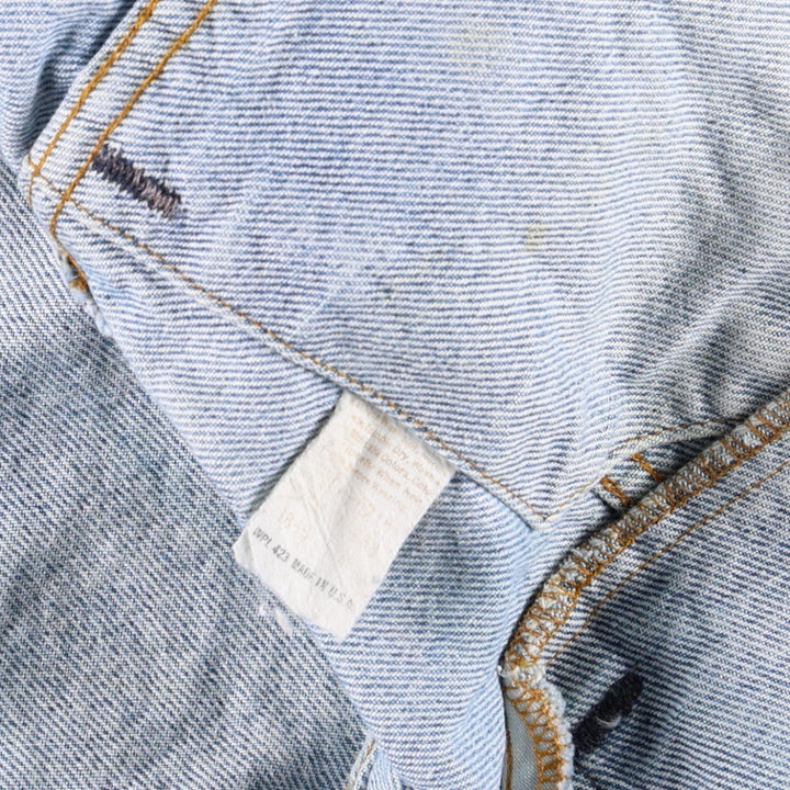 80s-90'S Levi's denim jacket, made in USA, men's size S (approx.), vintage. unclear blue type Vintage Second Hand