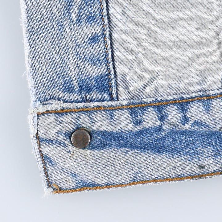 80s-90'S Levi's denim jacket, made in USA, men's size S (approx.), vintage. unclear blue type Vintage Second Hand
