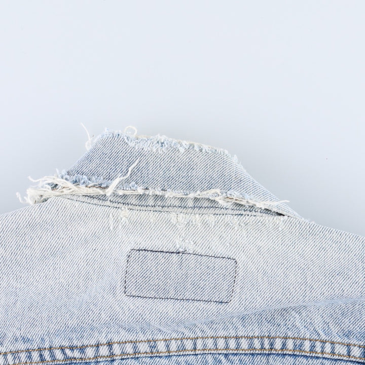 80s-90'S Levi's denim jacket, made in USA, men's size S (approx.), vintage. unclear blue type Vintage Second Hand