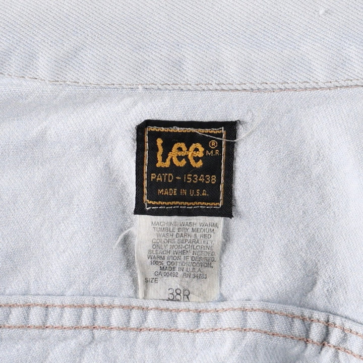 1980'S Lee RIDERS Denim Jacket, Made in USA, Men's Size M (approx.), Vintage cotton Blue type light blue Vintage Second Hand
