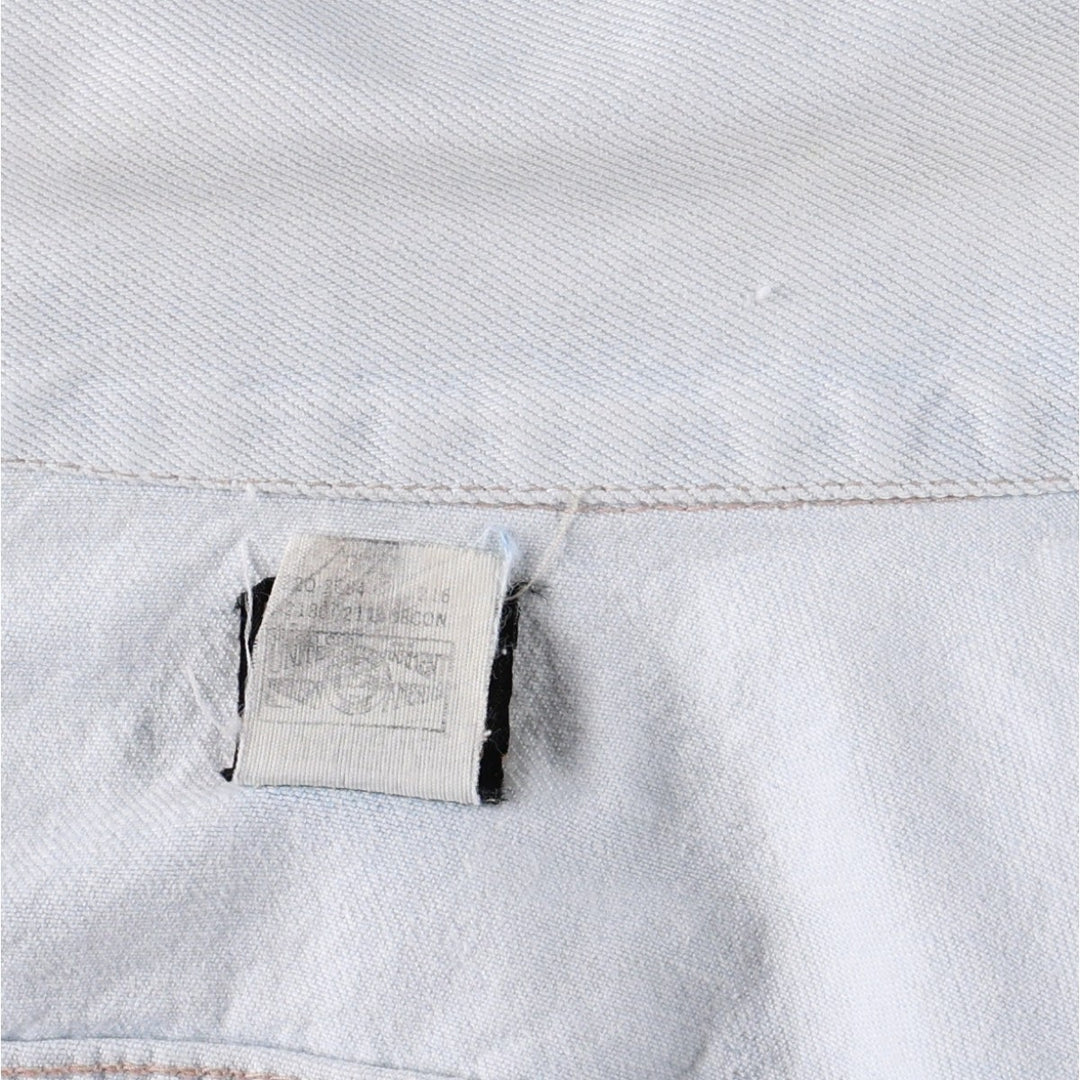 1980'S Lee RIDERS Denim Jacket, Made in USA, Men's Size M (approx.), Vintage cotton Blue type light blue Vintage Second Hand