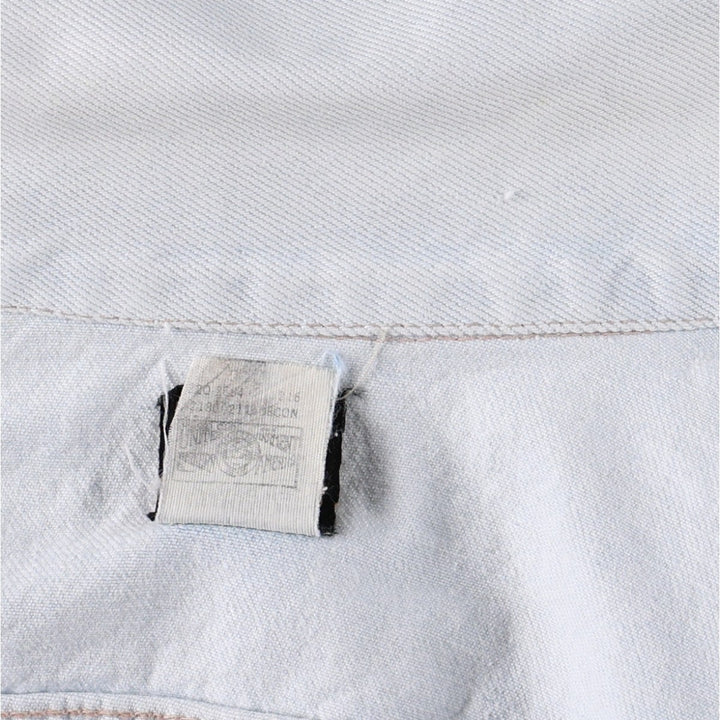 1980'S Lee RIDERS Denim Jacket, Made in USA, Men's Size M (approx.), Vintage cotton Blue type light blue Vintage Second Hand