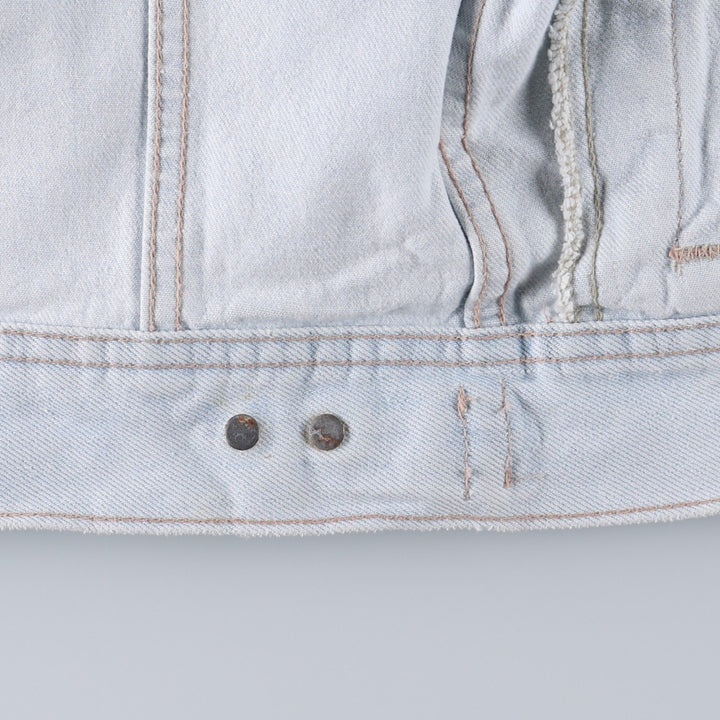 1980'S Lee RIDERS Denim Jacket, Made in USA, Men's Size M (approx.), Vintage cotton Blue type light blue Vintage Second Hand