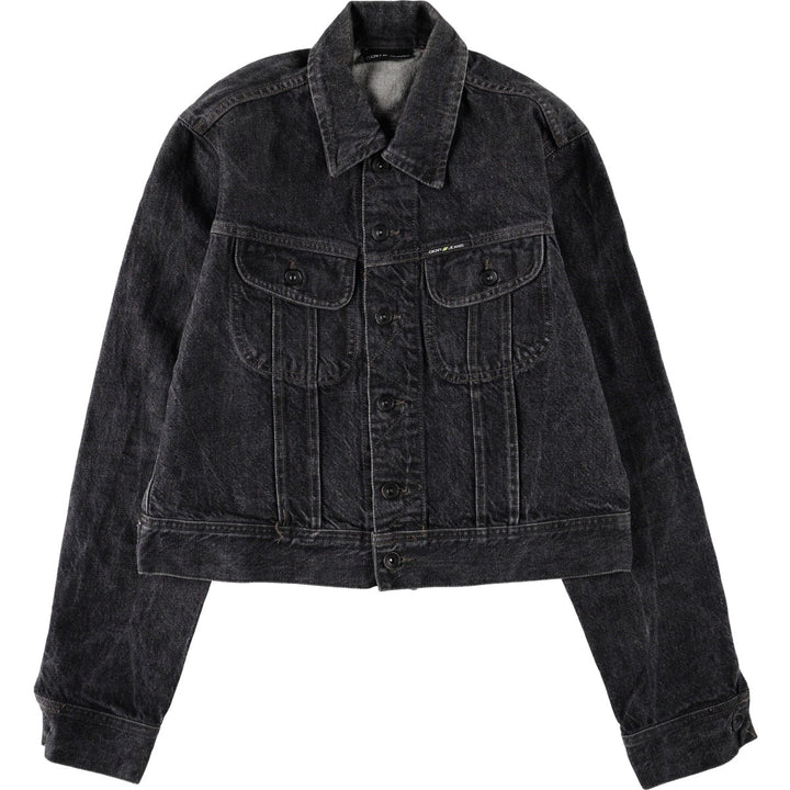 DKNY Jeans Black Denim Jacket (G-Jean) - Made in Italy - Women's Size L (approx.) cotton black type Vintage Second Hand