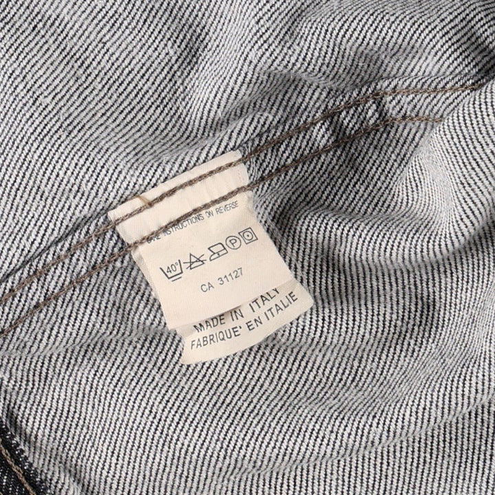 DKNY Jeans Black Denim Jacket (G-Jean) - Made in Italy - Women's Size L (approx.) cotton black type Vintage Second Hand