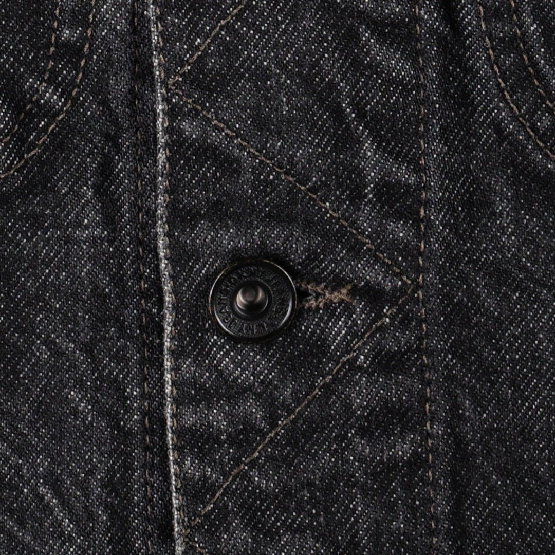 DKNY Jeans Black Denim Jacket (G-Jean) - Made in Italy - Women's Size L (approx.) cotton black type Vintage Second Hand