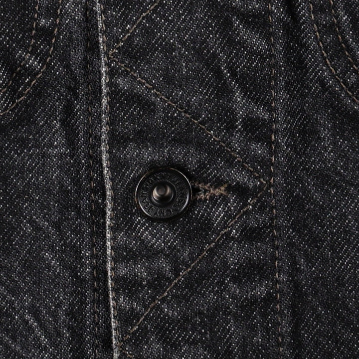 DKNY Jeans Black Denim Jacket (G-Jean) - Made in Italy - Women's Size L (approx.) cotton black type Vintage Second Hand