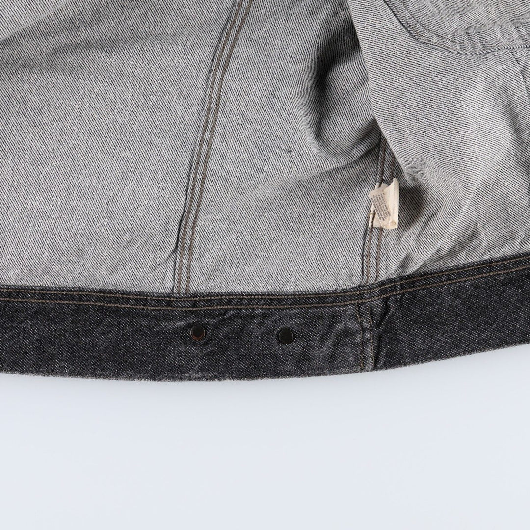 DKNY Jeans Black Denim Jacket (G-Jean) - Made in Italy - Women's Size L (approx.) cotton black type Vintage Second Hand