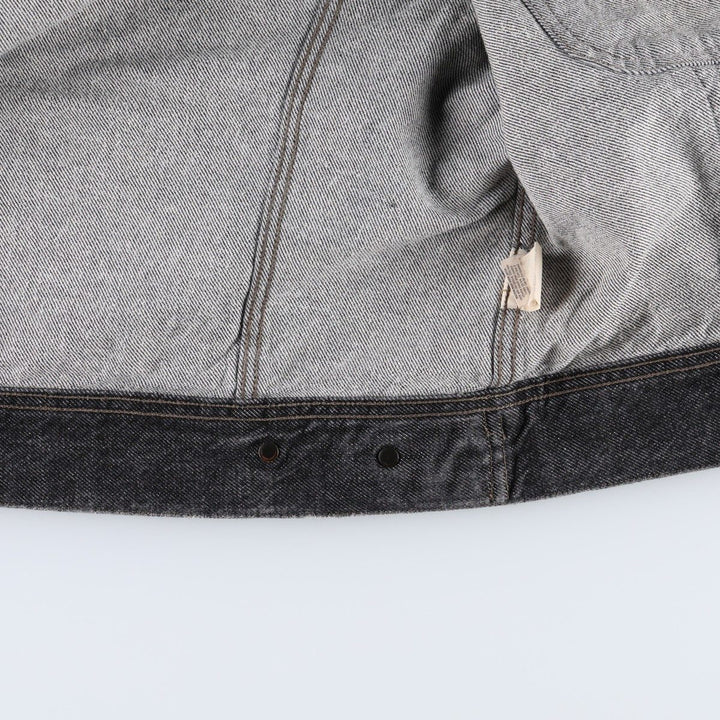 DKNY Jeans Black Denim Jacket (G-Jean) - Made in Italy - Women's Size L (approx.) cotton black type Vintage Second Hand