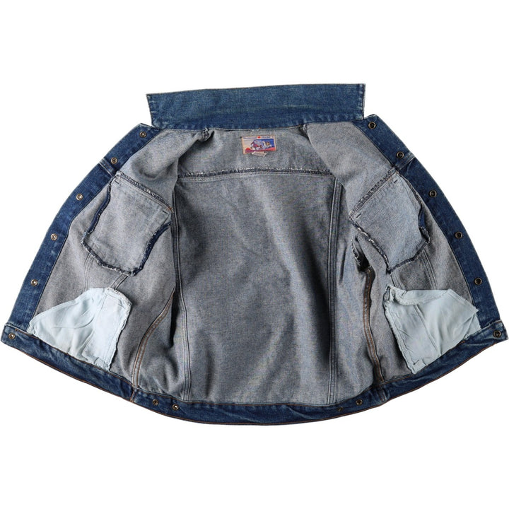 Diamond Double U Denim Jacket (Men's Size M, equivalent to vintage) cotton blue type Vintage Second Hand