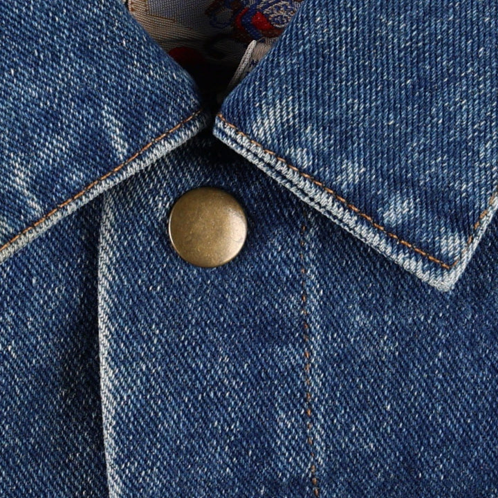 Diamond Double U Denim Jacket (Men's Size M, equivalent to vintage) cotton blue type Vintage Second Hand