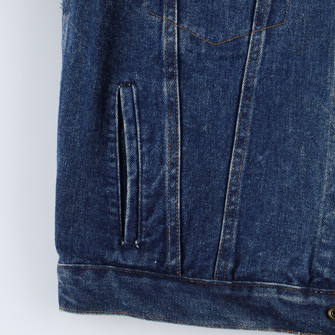 Diamond Double U Denim Jacket (Men's Size M, equivalent to vintage) cotton blue type Vintage Second Hand