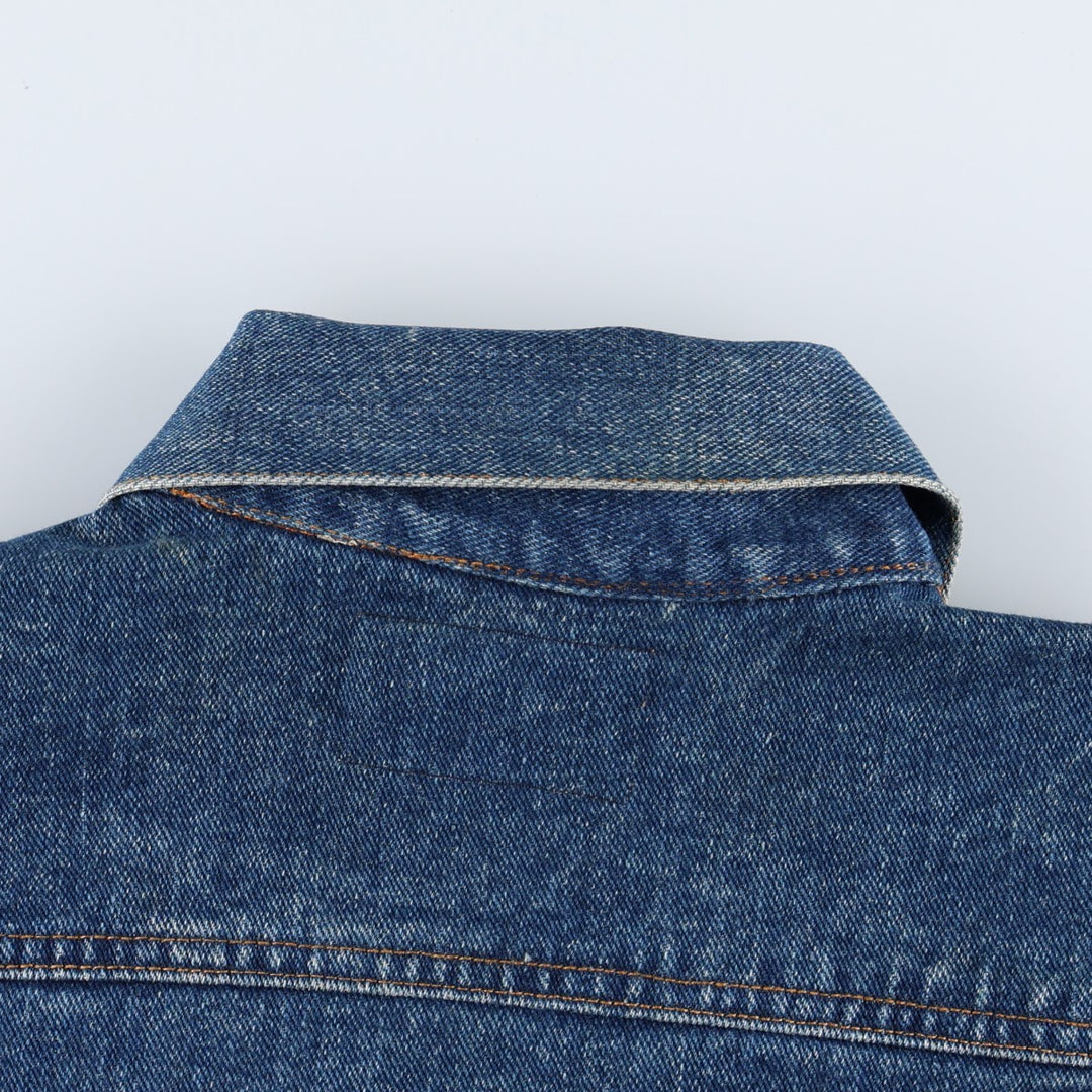 Diamond Double U Denim Jacket (Men's Size M, equivalent to vintage) cotton blue type Vintage Second Hand