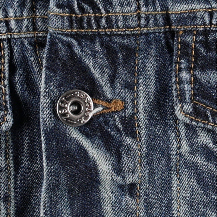 SERGIO K Denim Jacket (Women's Size L) cotton blue type Vintage Second Hand