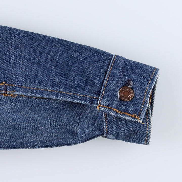 ~1990'S Levi's 75705-0917 Denim Jacket, Made in Canada, Women's Size S (approx.), Vintage cotton blue type Vintage Second Hand