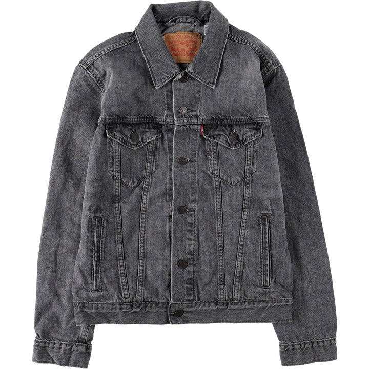 Levi's black denim jacket (women's size S) cotton black type Vintage Second Hand