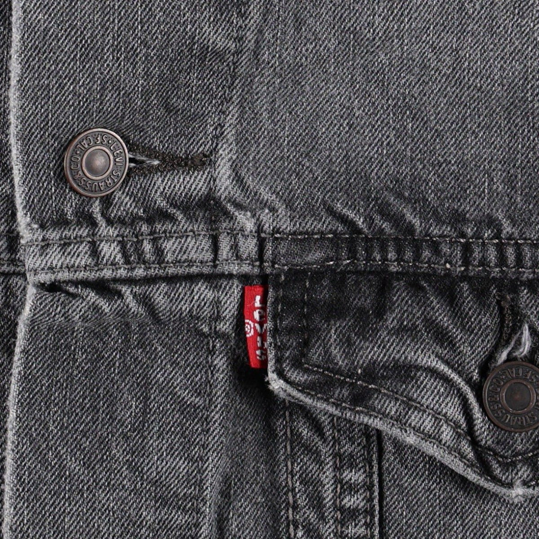 Levi's black denim jacket (women's size S) cotton black type Vintage Second Hand
