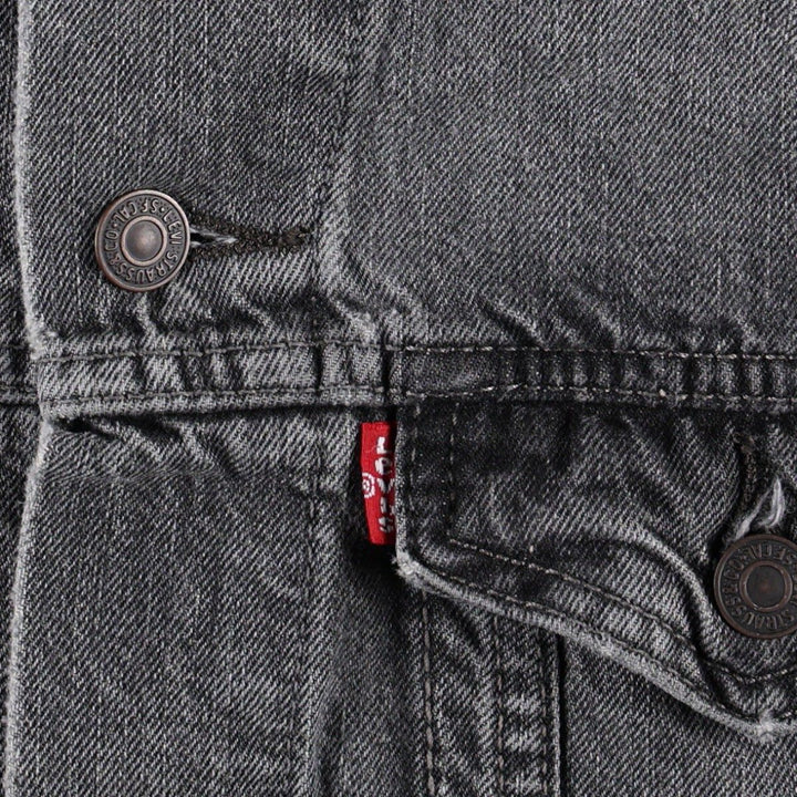 Levi's black denim jacket (women's size S) cotton black type Vintage Second Hand