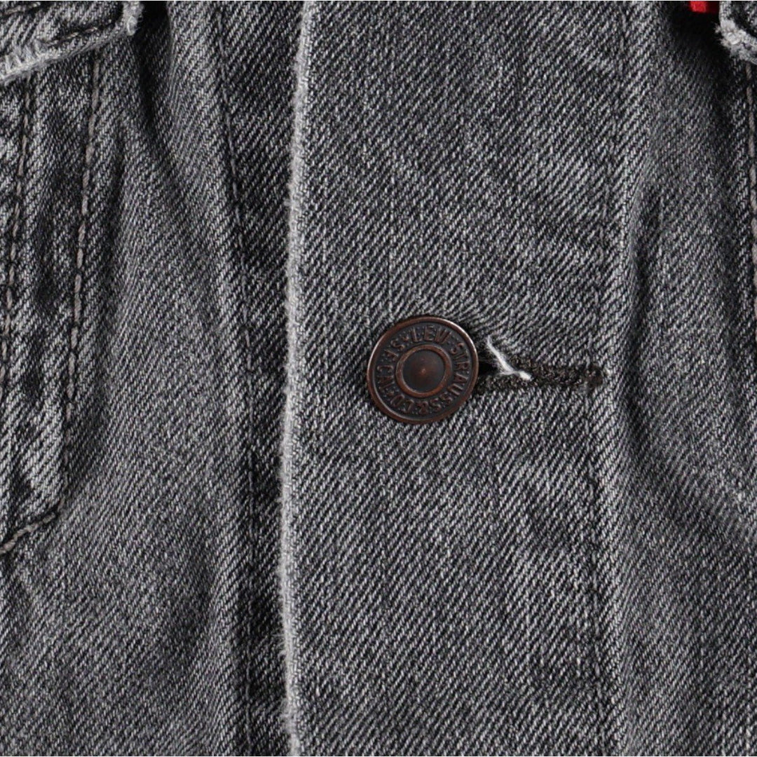 Levi's black denim jacket (women's size S) cotton black type Vintage Second Hand
