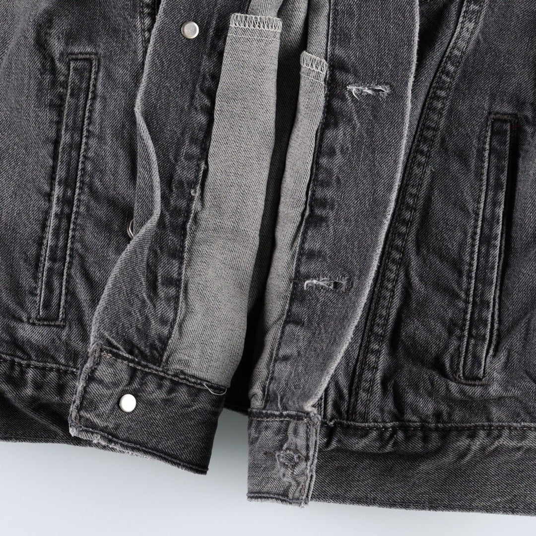 Levi's black denim jacket (women's size S) cotton black type Vintage Second Hand