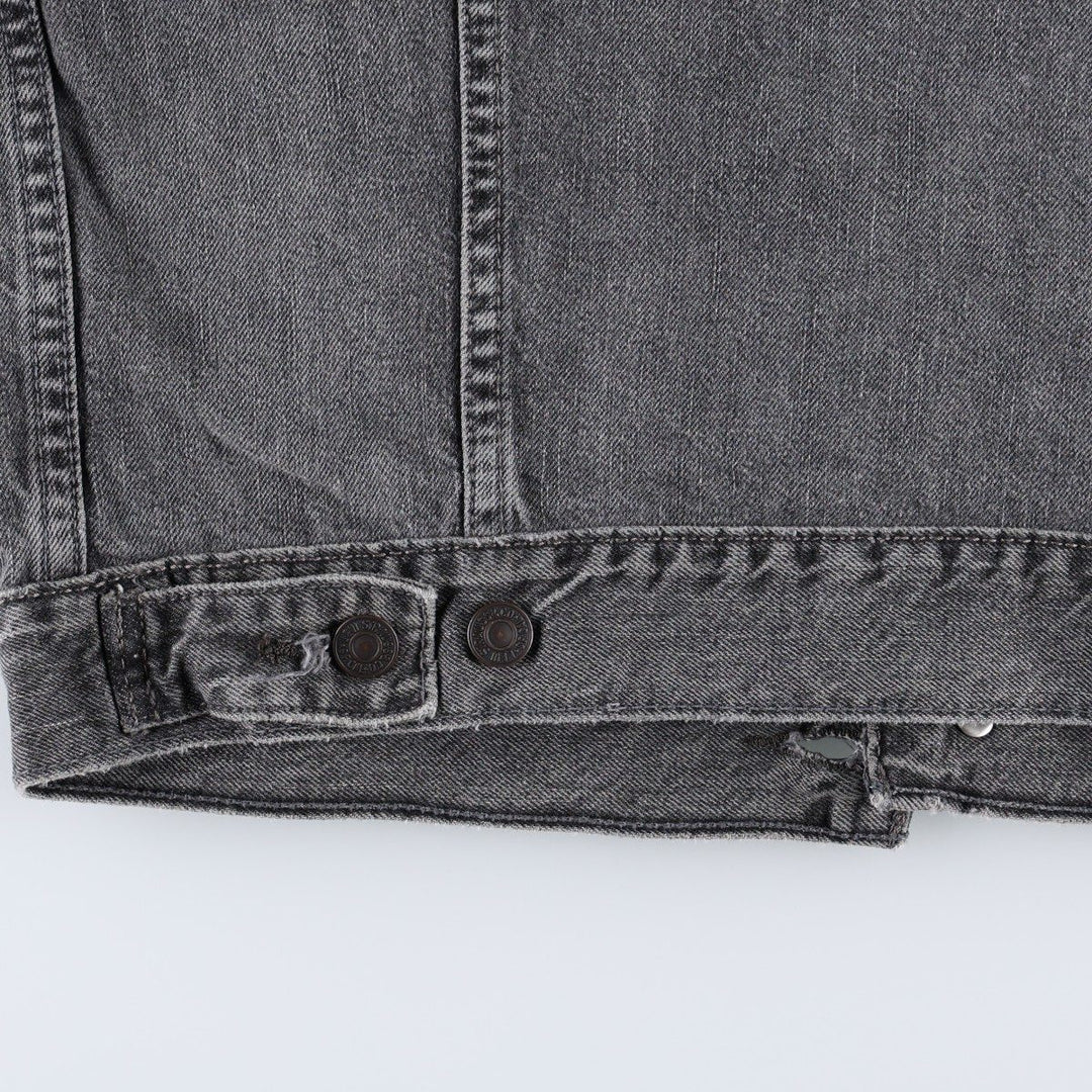 Levi's black denim jacket (women's size S) cotton black type Vintage Second Hand